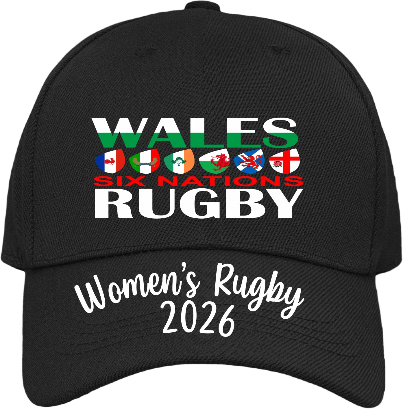 Wales Six Nations Women's Rugby Baseball Cap | Gift |