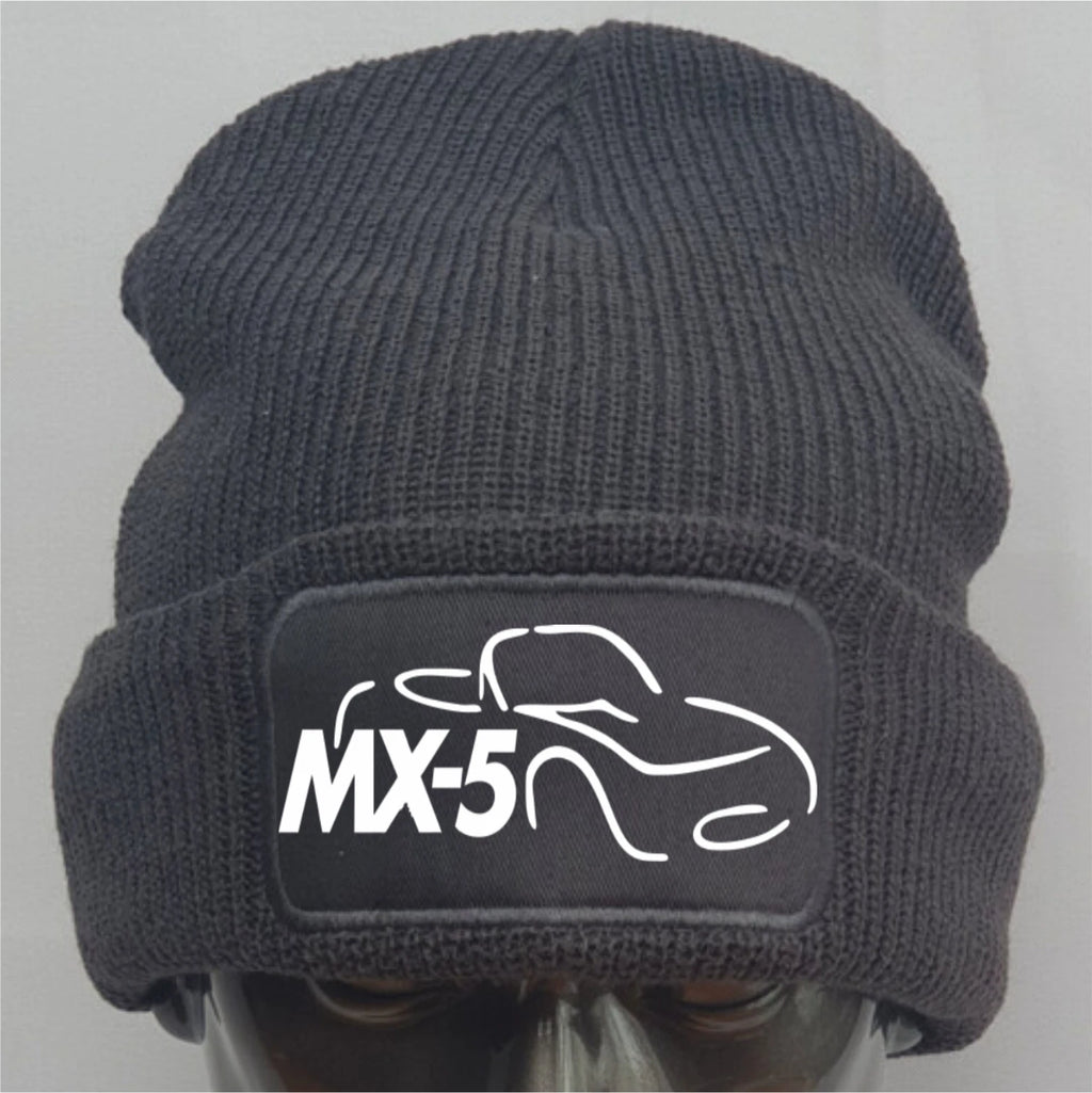 Classic MX5 logo Motoring Auto Warm Winter Beanie 8 Colours Free Fast Delivery