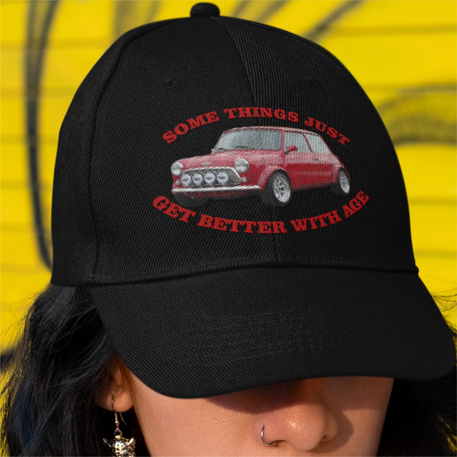 Retro Vintage Classic Mini Better With Age Birthday Logo Quality Baseball Cap