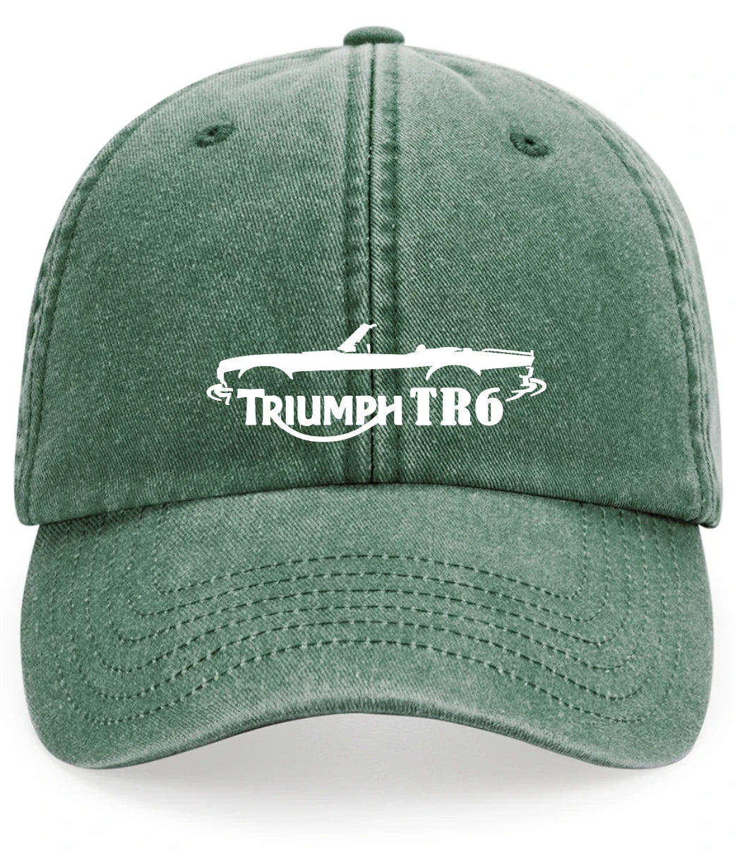 Retro Vintage Motoring Triumph TR6 Premium Vintage Low Profile Baseball Cap