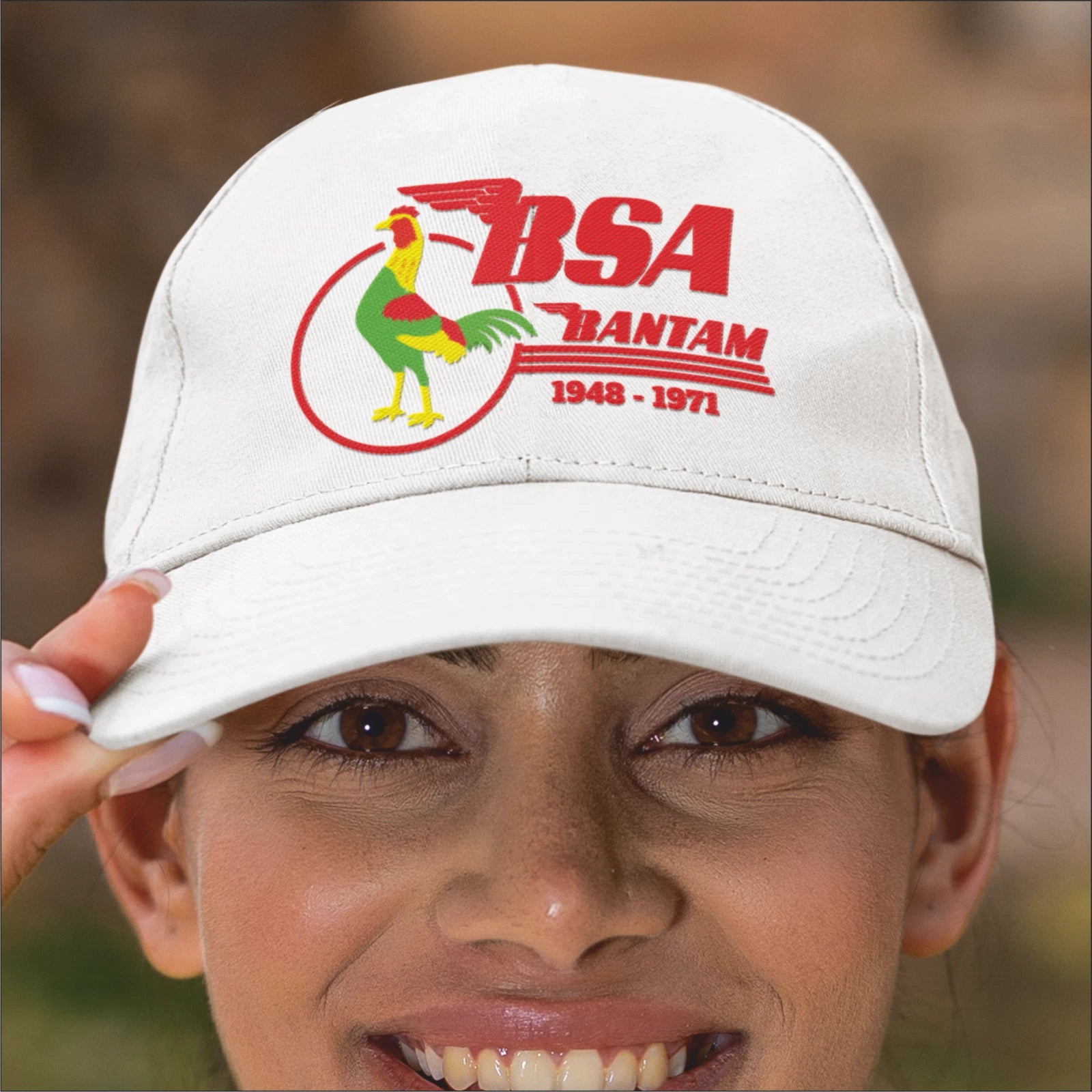 Vintage Classic English BSA Bantam Motorcycle Logo Biker Quality Baseball Cap