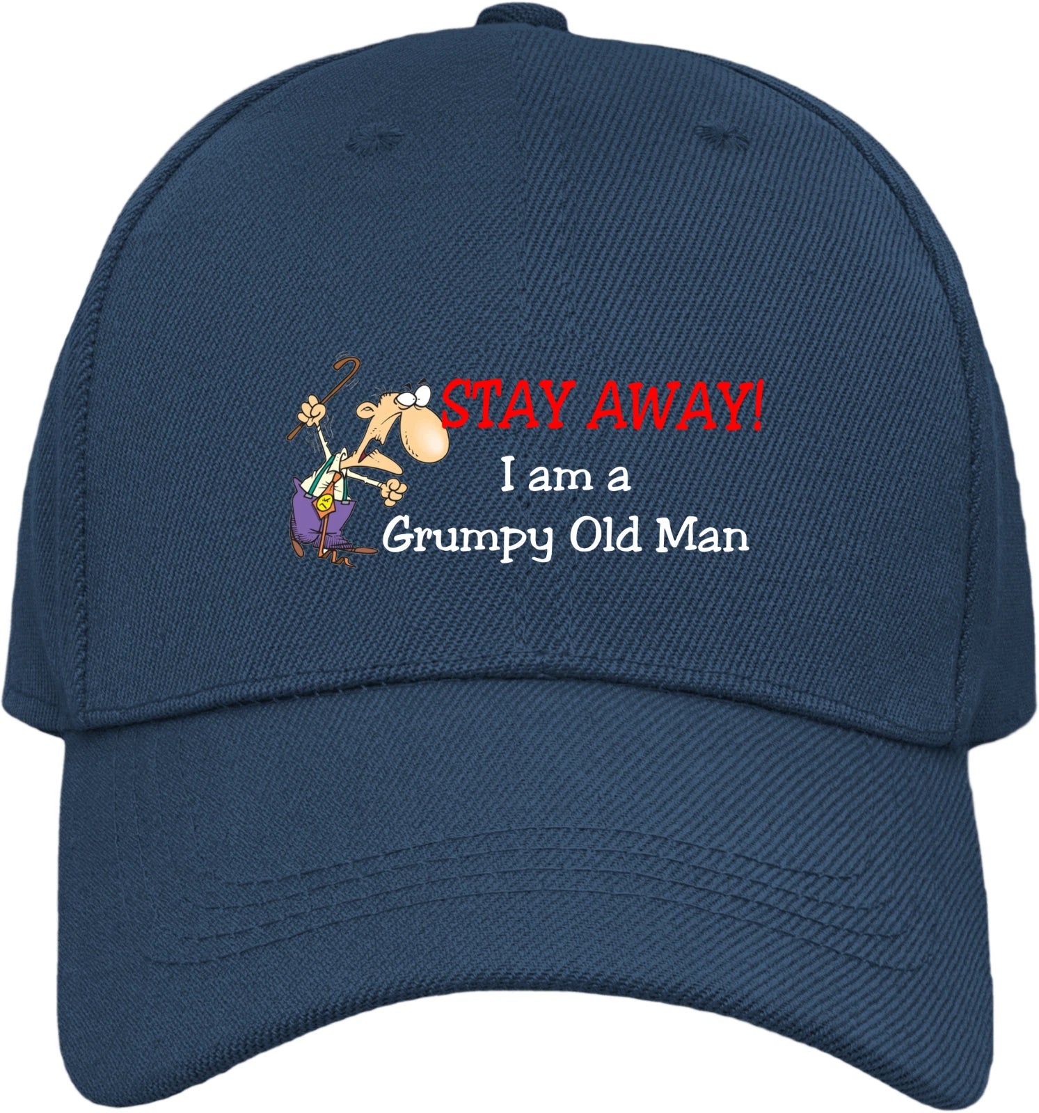 Funny Humorous Family Fun Stay away - I'm a grumpy old man  Quality Baseball Cap