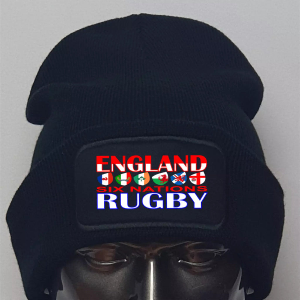 2026 Rugby Six Nations England Premium Quality Beanie Hat