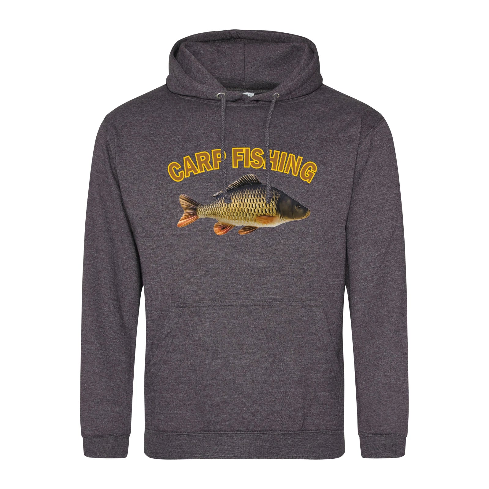 Humorous Fishing Angling Carp Fishing Image Premium Quality Hooded Sweatshirt