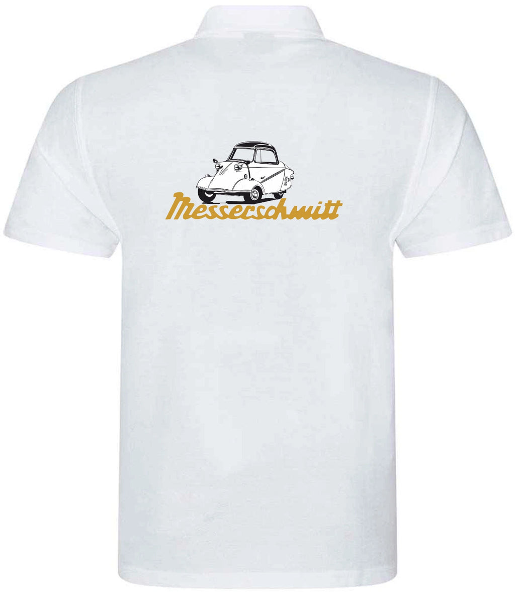 Customisable Retro Vintage Classic Messerschmitt Auto Premium Quality Poloshirt
