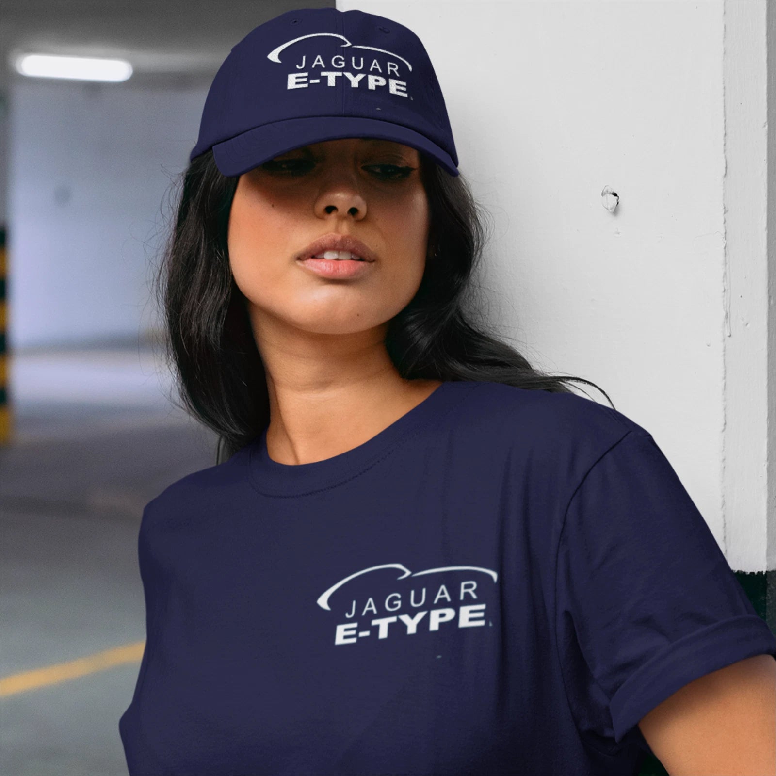 Custom Retro Vintage Classic English Motoring Jaguar E-Type Logo Baseball Cap