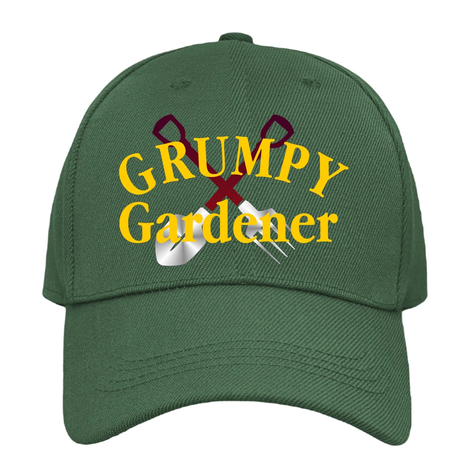 Humorous Gardening Grumpy Gardener Tools Image and Text Quality Baseball Cap