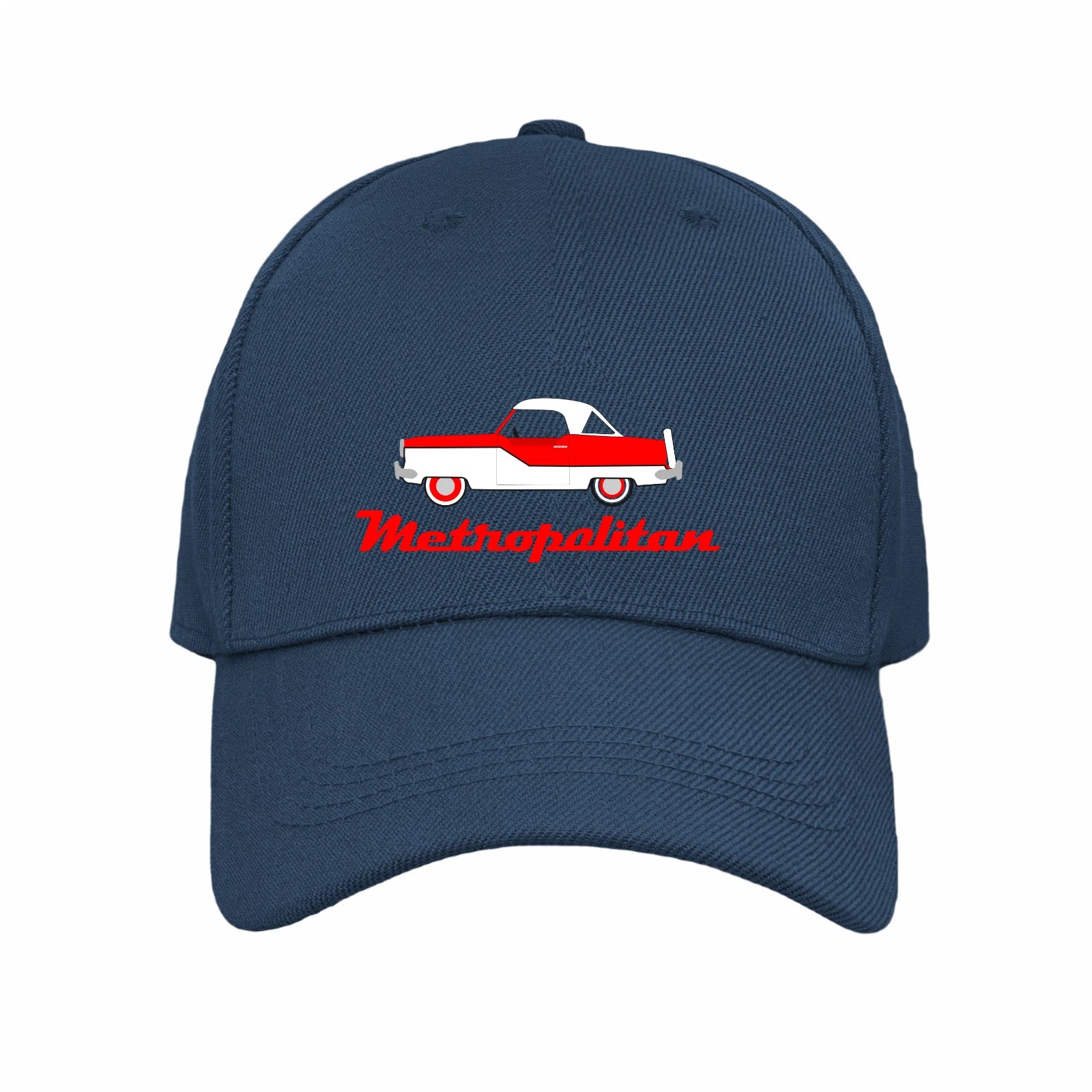 Vintage Motoring Nash Metropoitan Logo and Image Quality Baseball Cap