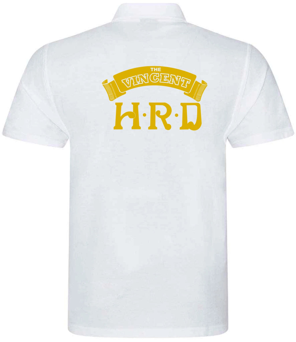 Customisable Vintage Classic Vincent HRD Motorcycle Premium Quality Poloshirt