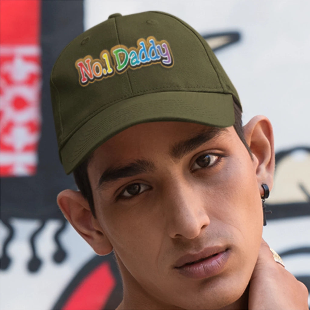 Fathers Day Dads Day Number One Daddy Premium Quality Baseball Cap