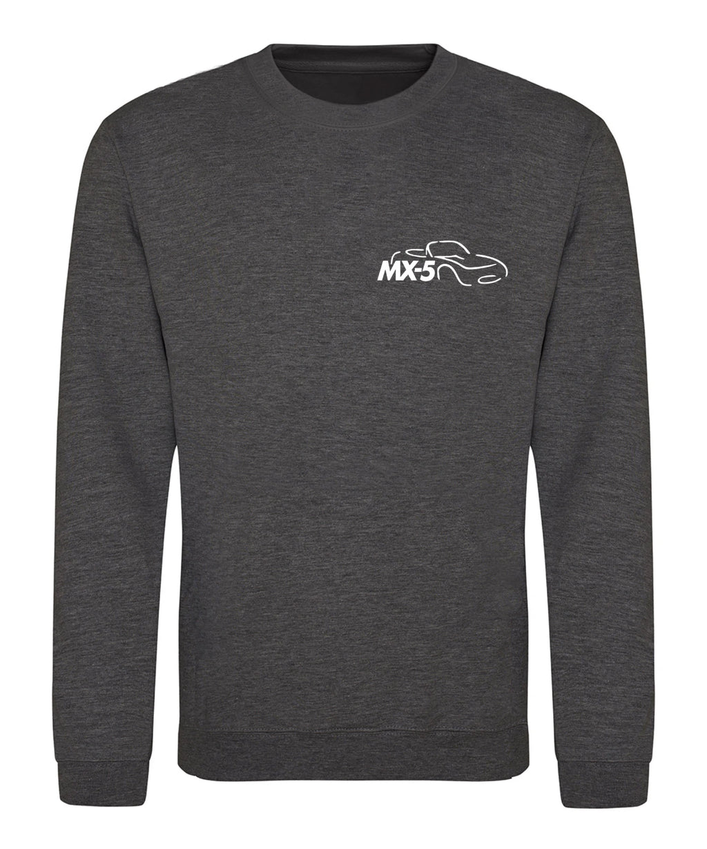 Classic Unique Mazda MX5 Sports Car Motoring Emblem Premium Quality Sweatshirt