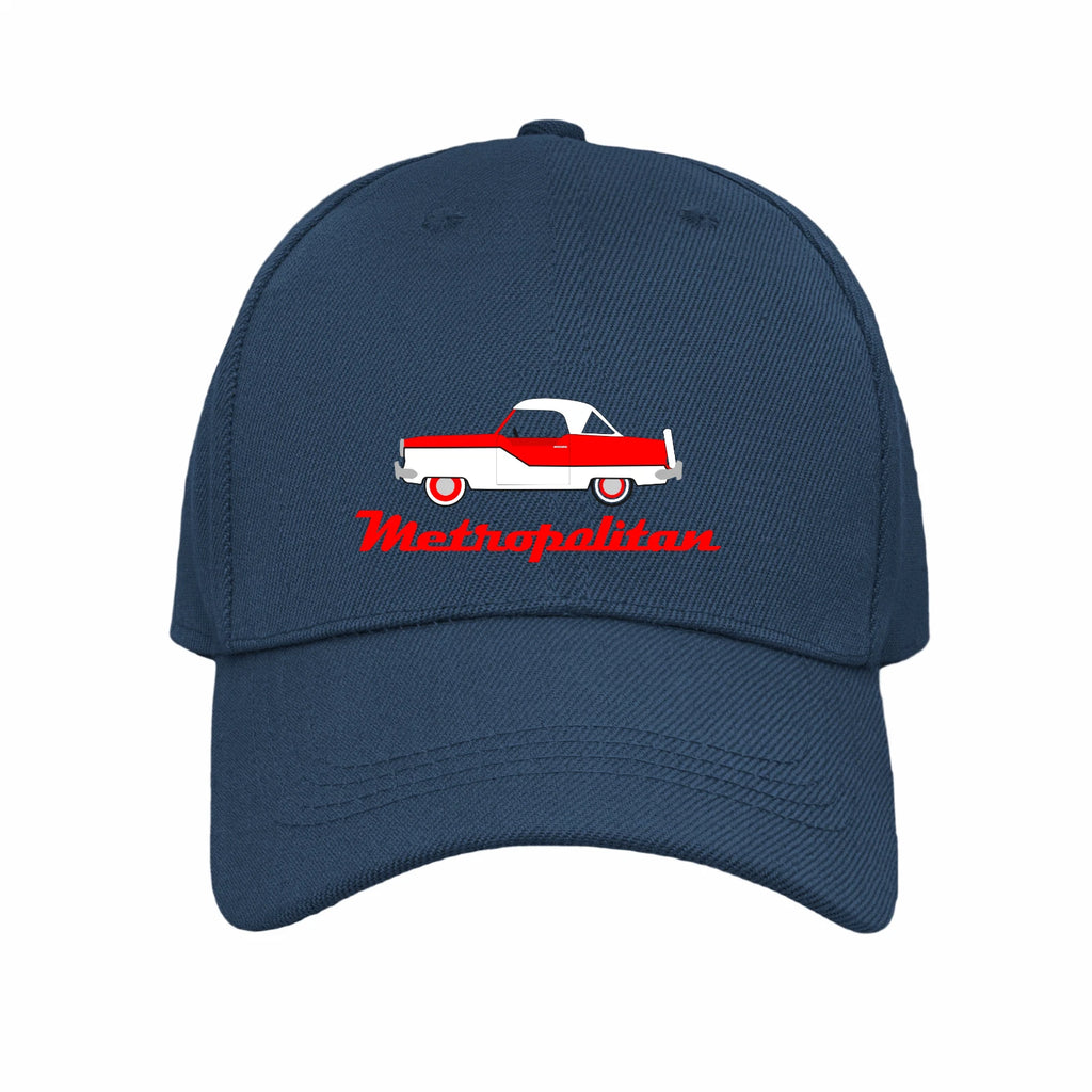 Vintage Motoring Nash Metropoitan Logo and Image Quality Baseball Cap