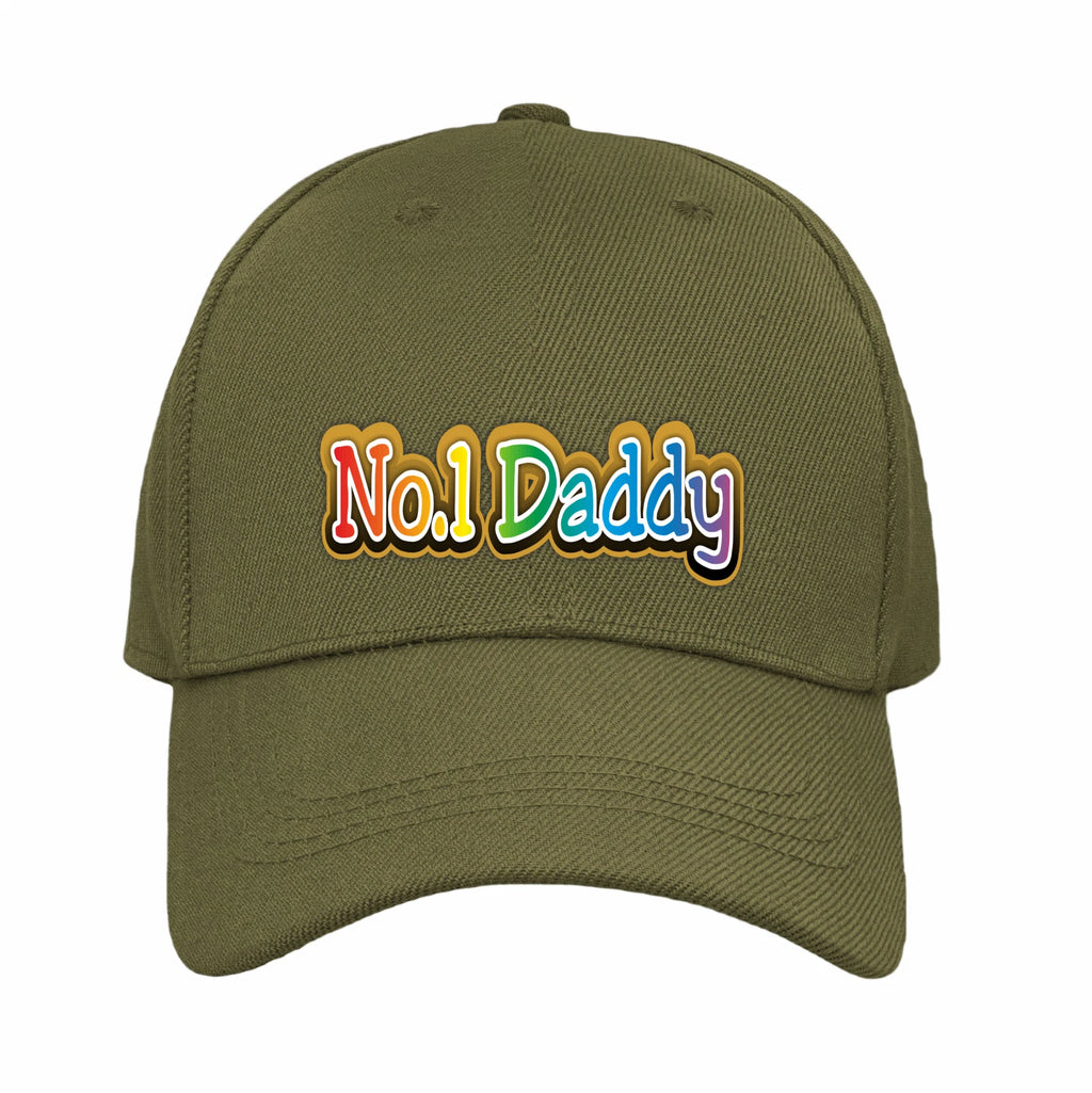 Fathers Day Dads Day Number One Daddy Premium Quality Baseball Cap
