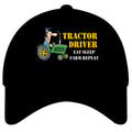 Signature Apparel - tractor-driver-occupation-funny-eat-sleep-farm-repeat-image-quality-baseball-cap