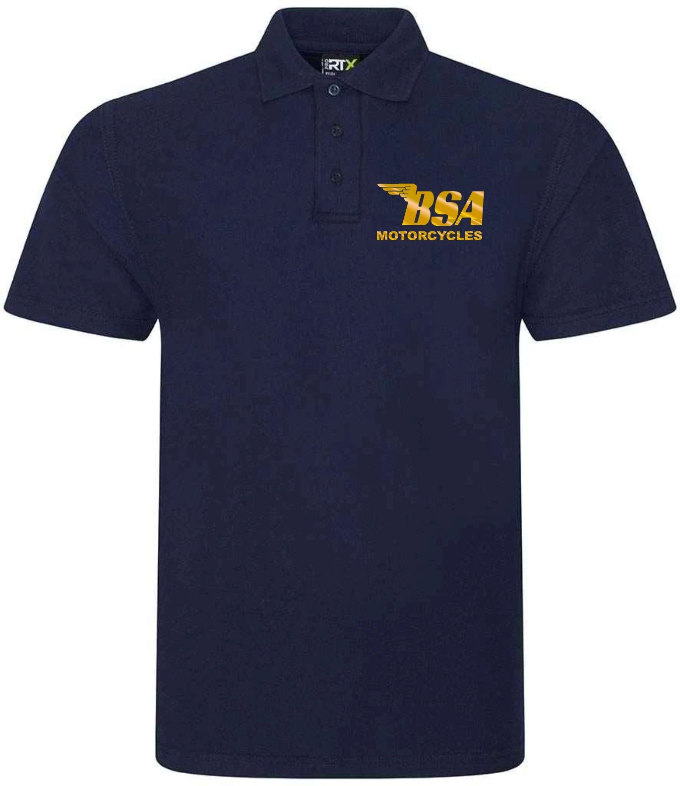 Customisable Retro Vintage Classic BSA Motorcycle Premium Quality Poloshirt
