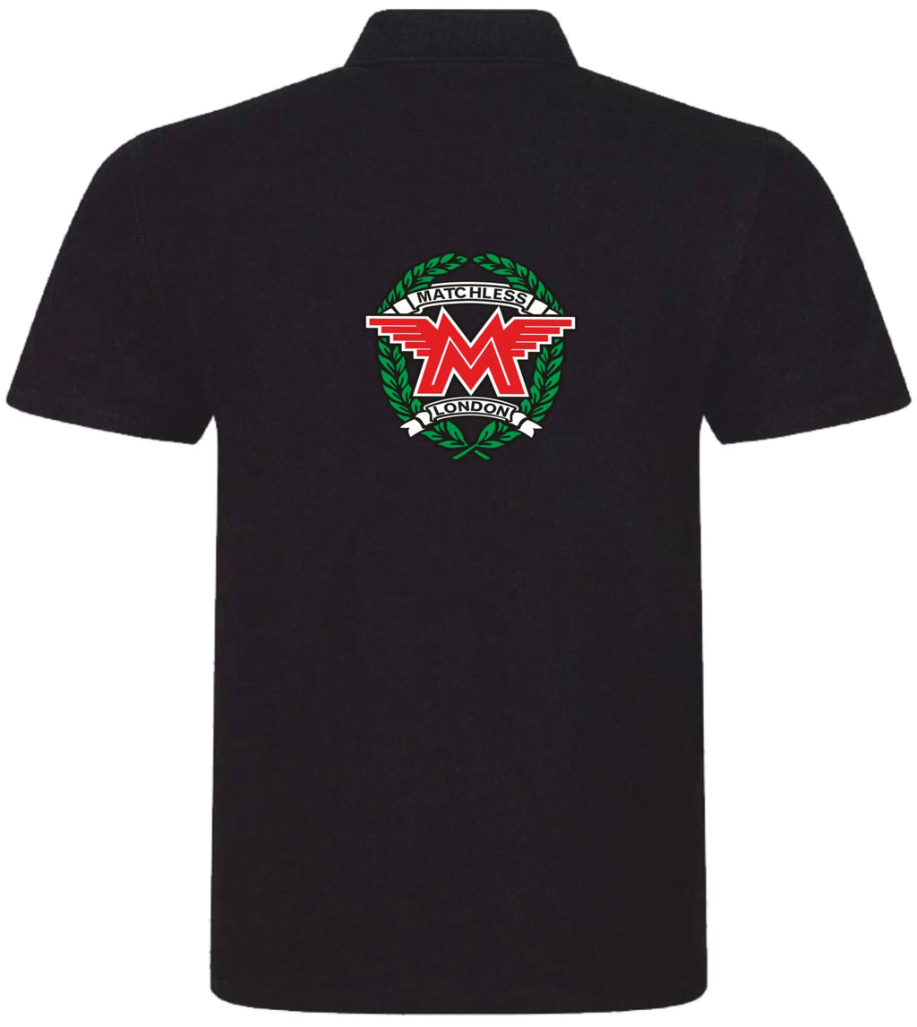 Customisable Vintage Classic Matchless Motorcycle Premium Quality Poloshirt