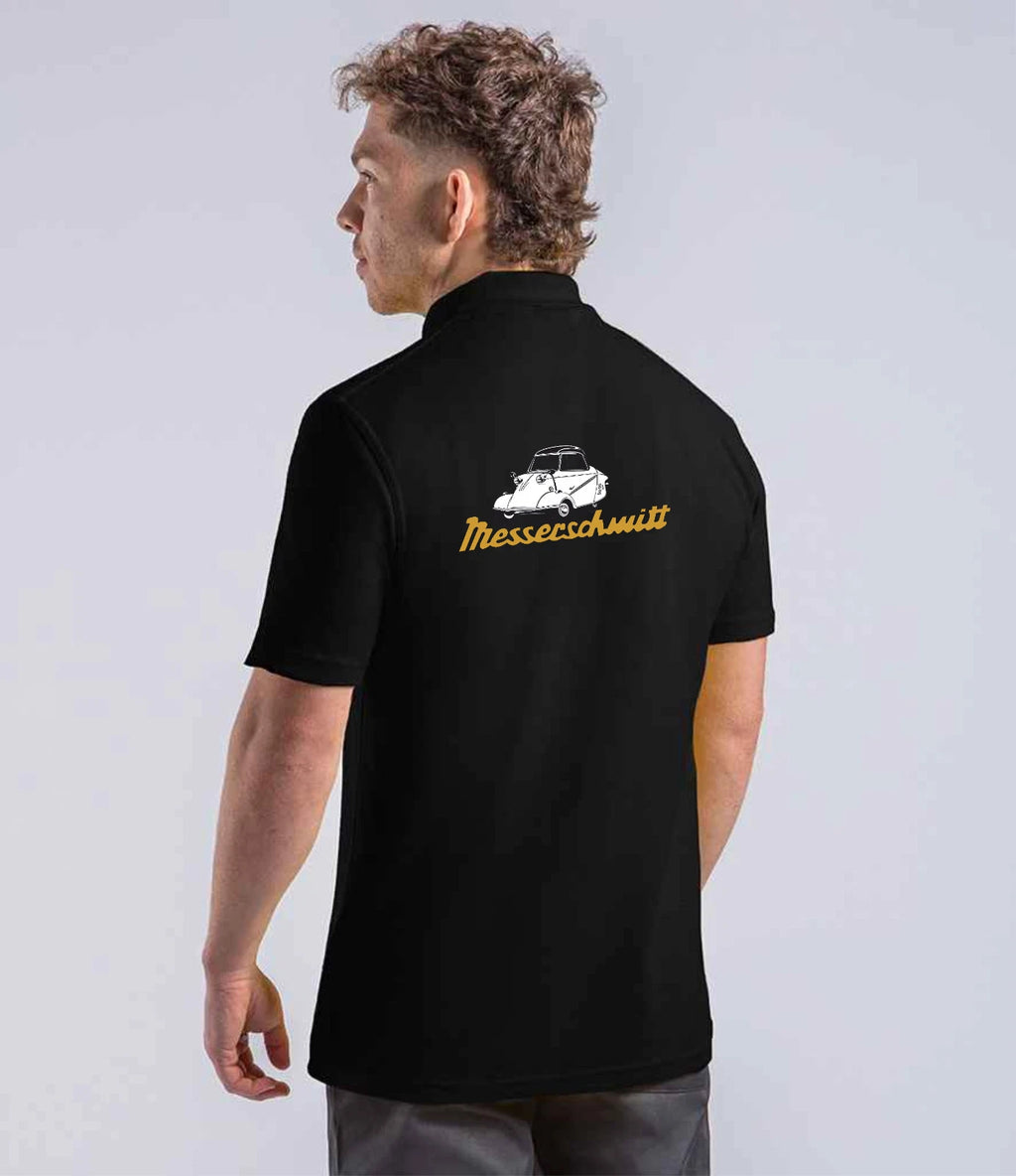 Customisable Retro Vintage Classic Messerschmitt Auto Premium Quality Poloshirt