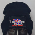Funny Humorous Old Boy Old Bike Triumph Motorcycle Premium Quality Beanie Hat