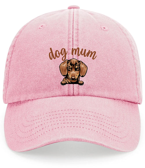100 Images Custom Dog Mum Mothers Day Gift Vintage Low Profile Baseball Cap