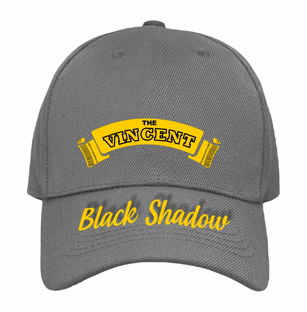 Retro Classic The Vincent Black Shadow Motorcycle Peak Logo Biker Baseball Cap