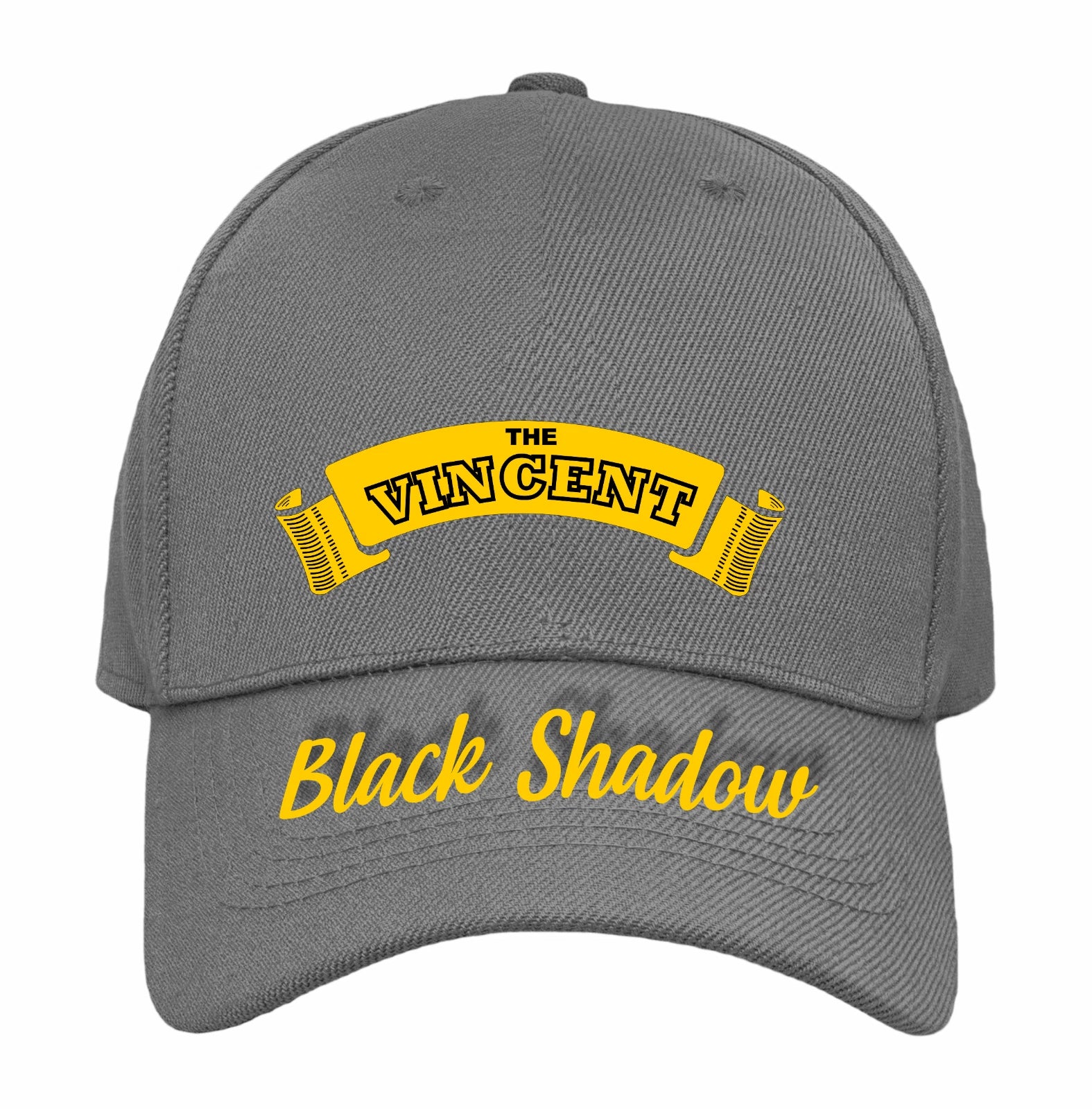 Retro Classic The Vincent Black Shadow Motorcycle Peak Logo Biker Baseball Cap