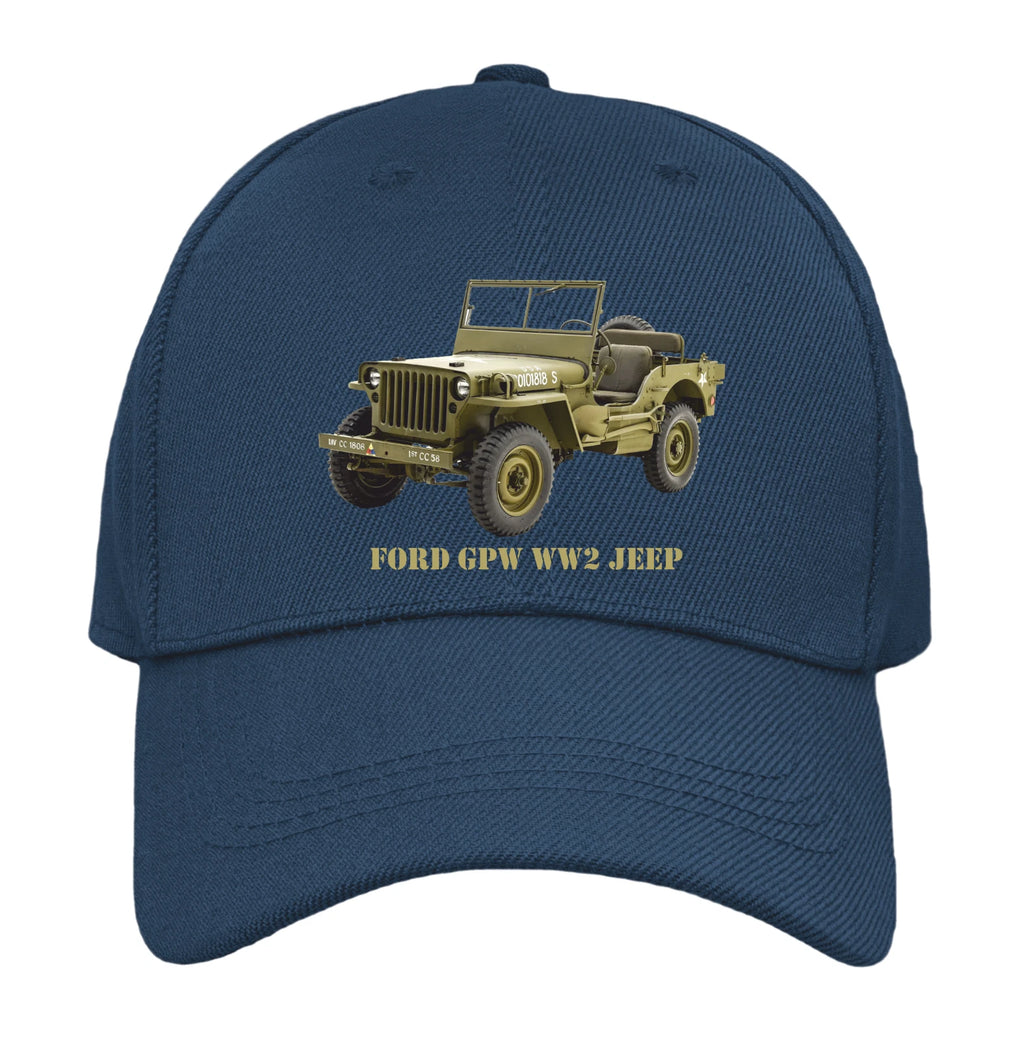 USA WW2 Ford Army Jeep Premium Quality Baseball Cap