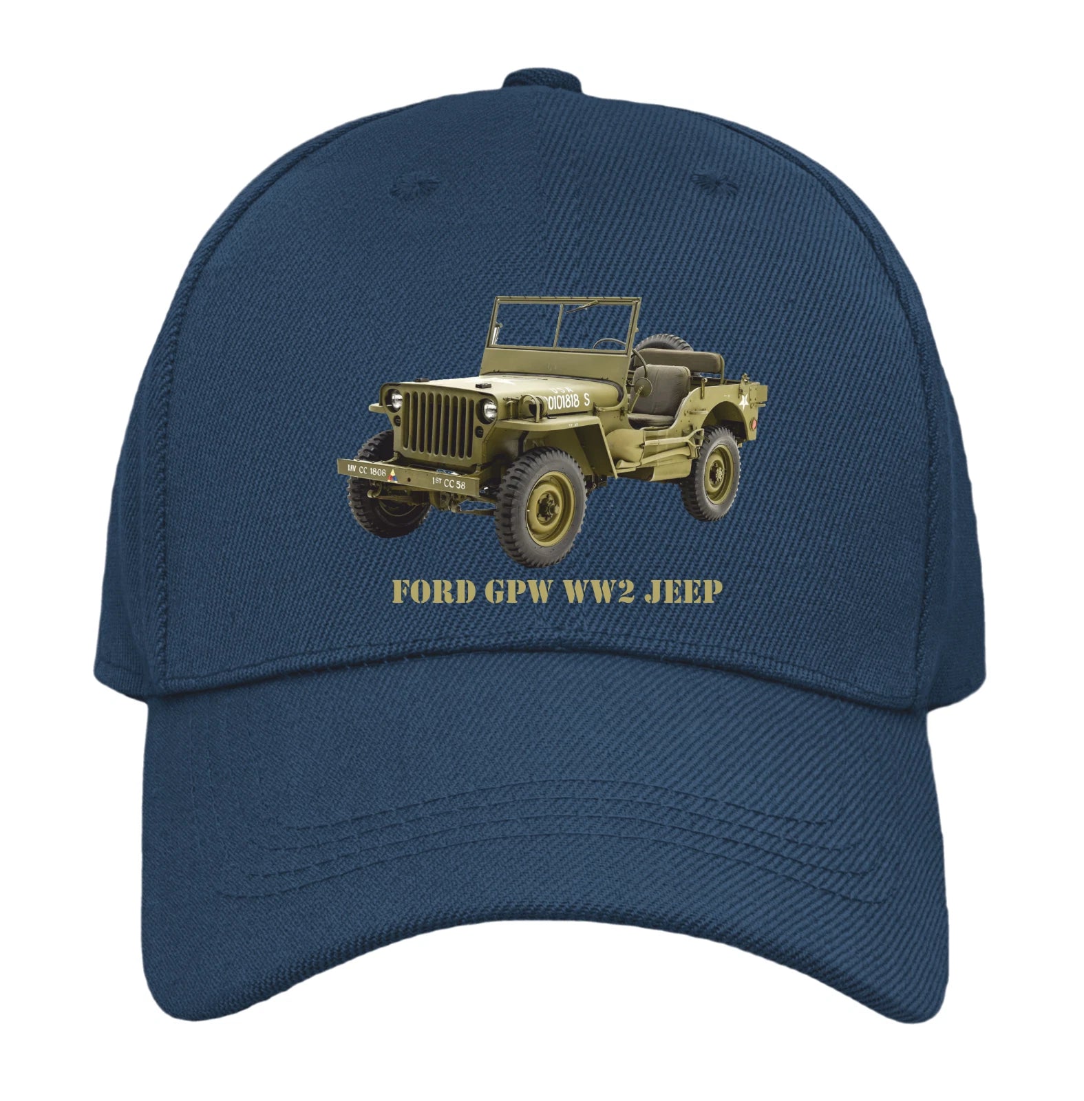 USA WW2 Ford Army Jeep Premium Quality Baseball Cap