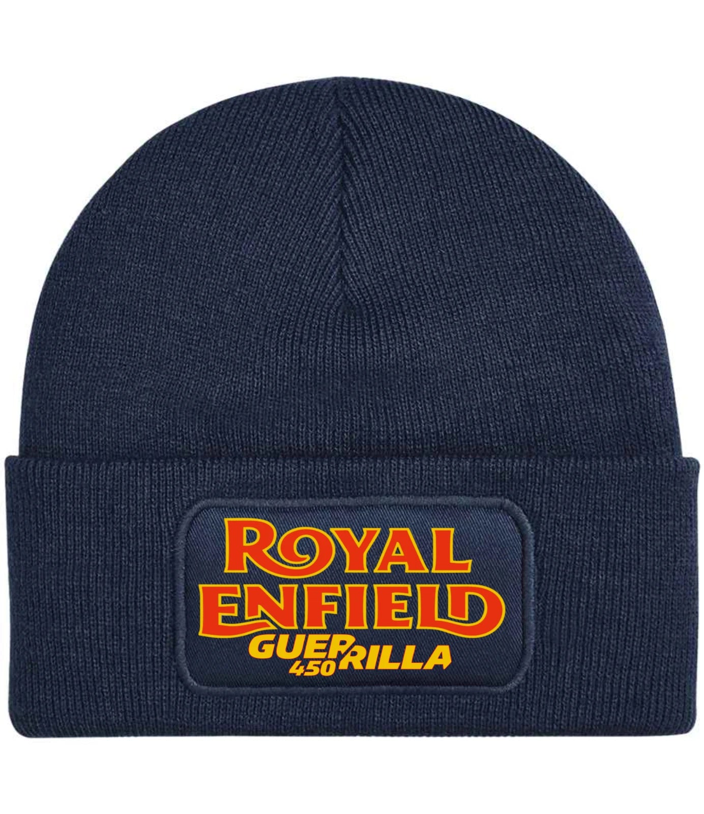 Retro Classic Royal Enfield Guerrilla 450 Logo Motorcycle Biker Beanie Hat