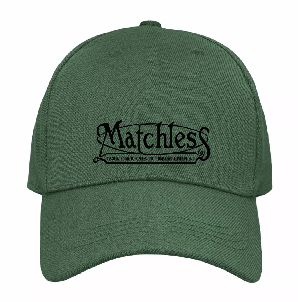 Vintage Classic English Matchless  Motorcycle Logo Biker Quality Baseball Cap