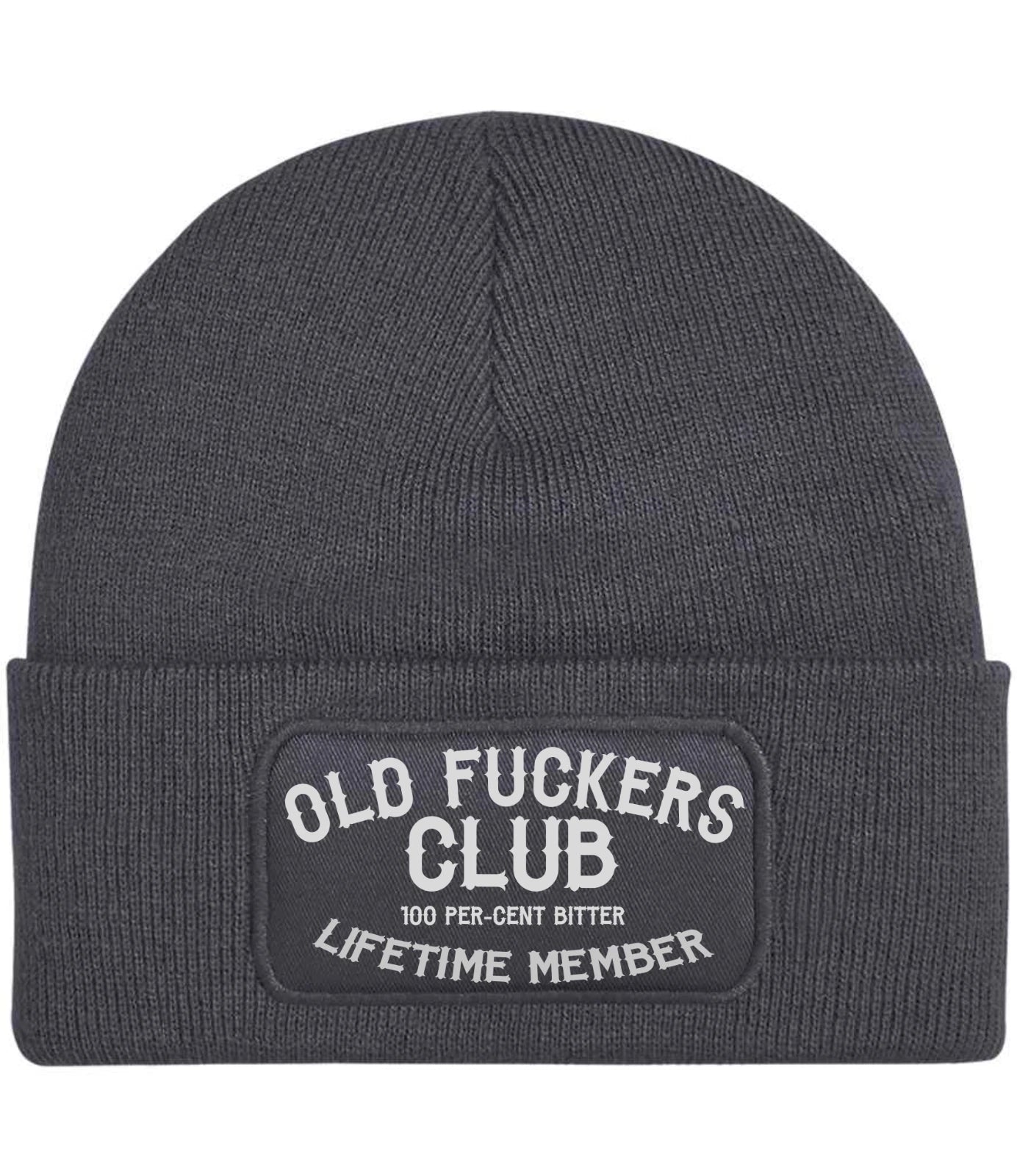 Humorous Old Fu*kers Club Beechfield Quality Warm Winter Beanie Hat Fathers Day