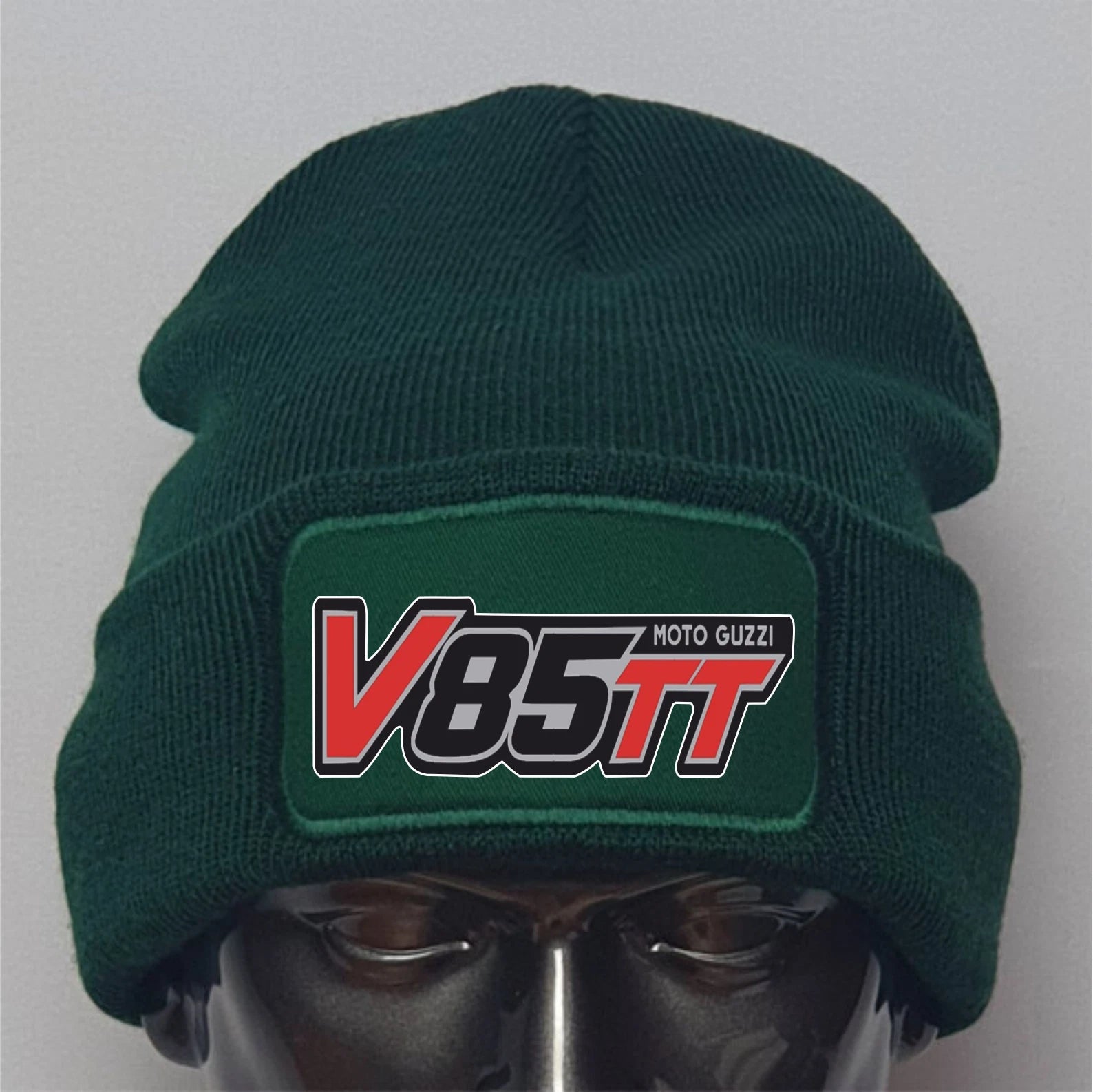 Retro Vintage Classic Moto Guzzi V85 TT Logo Motorcycle Biker Beanie Hat