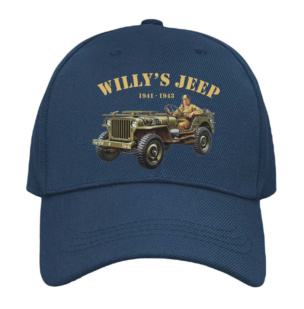 Retro Classic Iconic WW2 US Army Willy's Transport Quality  Baseball Cap