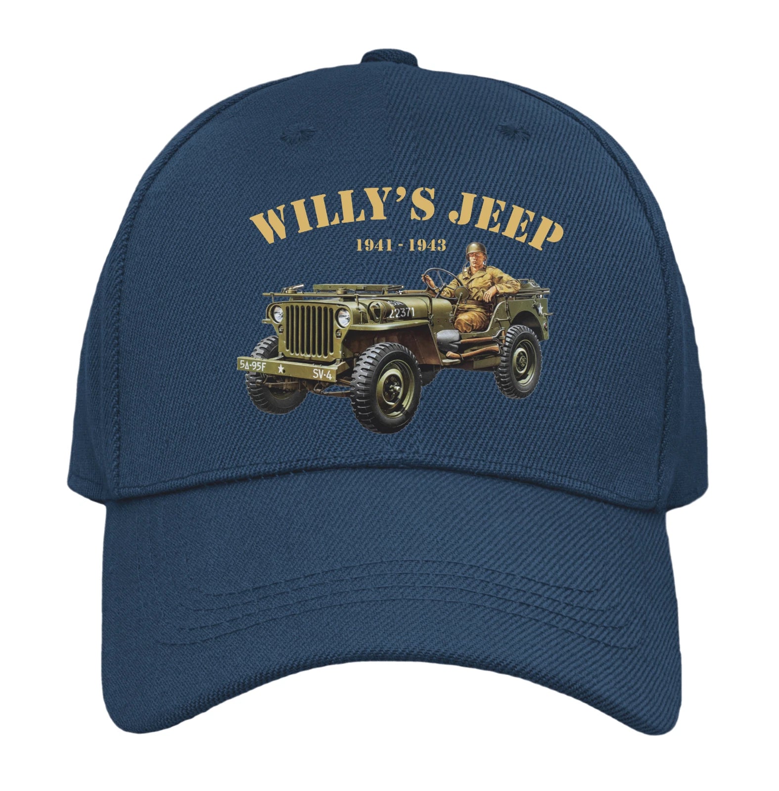 Retro Classic Iconic WW2 US Army Willy's Transport Quality  Baseball Cap