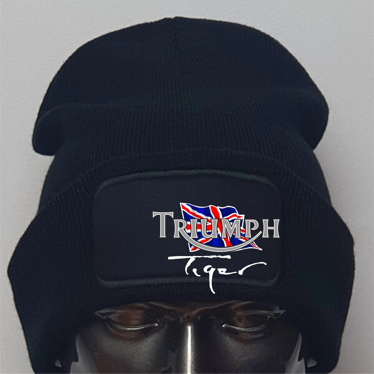 Retro Vintage Classic Triumph Tiger Motorcycle Premium Quality Beanie Hat