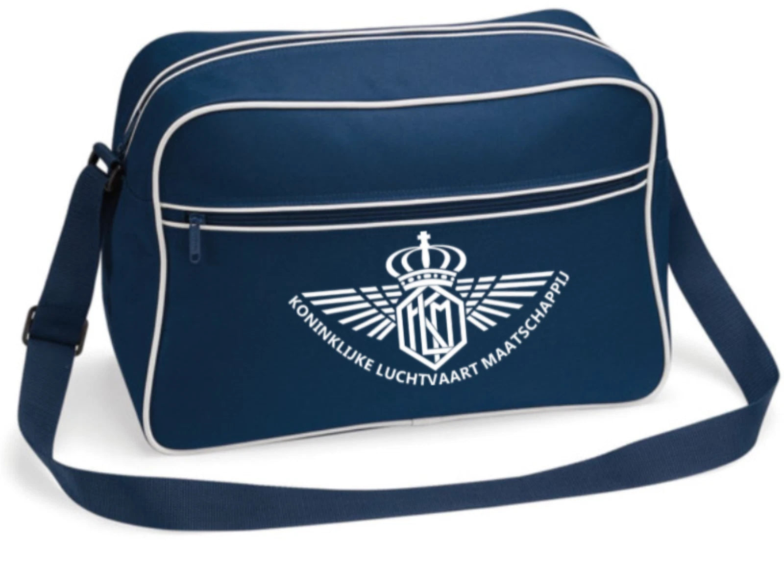 Custom Retro Vintage Design KLM Dutch  Airline Flight Travel Shoulder Bag