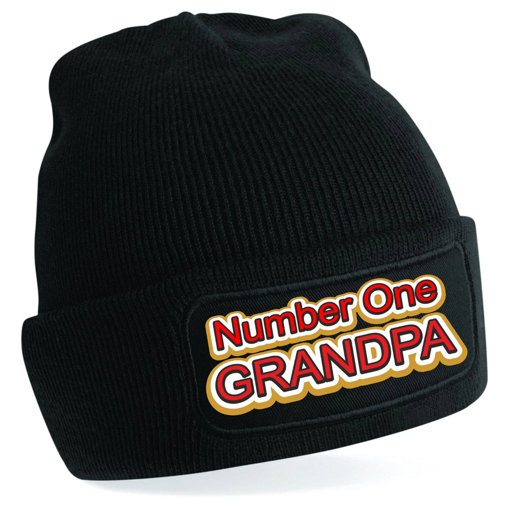 Grandpa text original warm beanie knitted Premium Quality Beanie Hat Gift