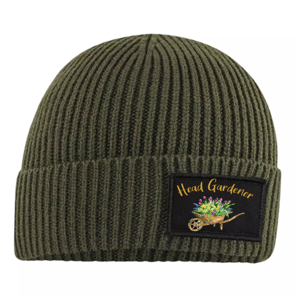 Gardening Head Gardener Flowers Cart Colour Decoration Premium Quality Beanie