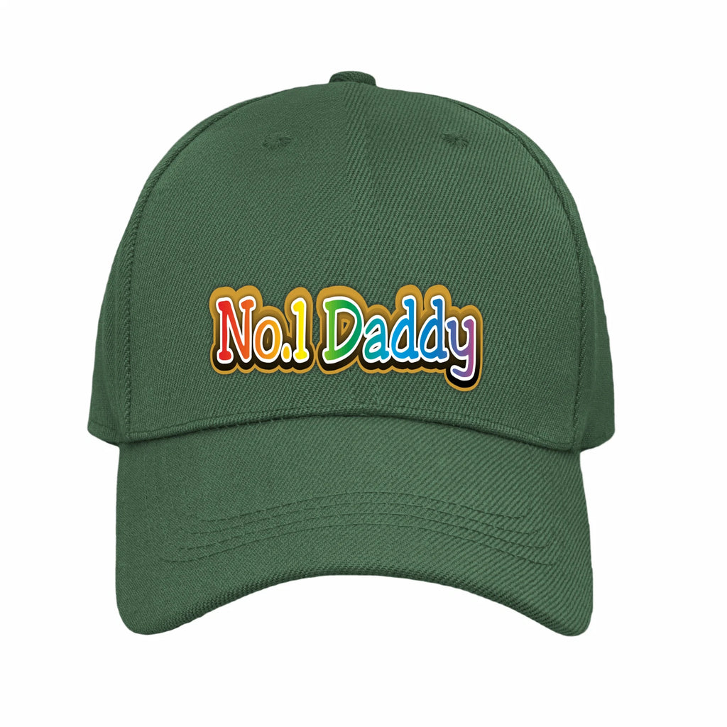Fathers Day Dads Day Number One Daddy Premium Quality Baseball Cap