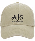 Retro Classic Vintage AJS Motorcycle Logo Relaxed 5 Panel Vintage Baseball Cap