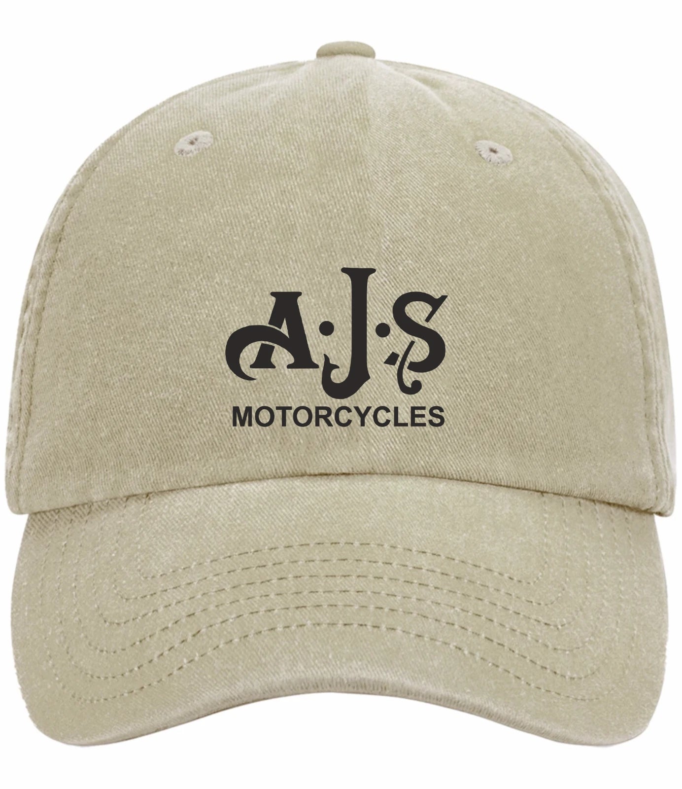 Retro Classic Vintage AJS Motorcycle Logo Relaxed 5 Panel Vintage Baseball Cap