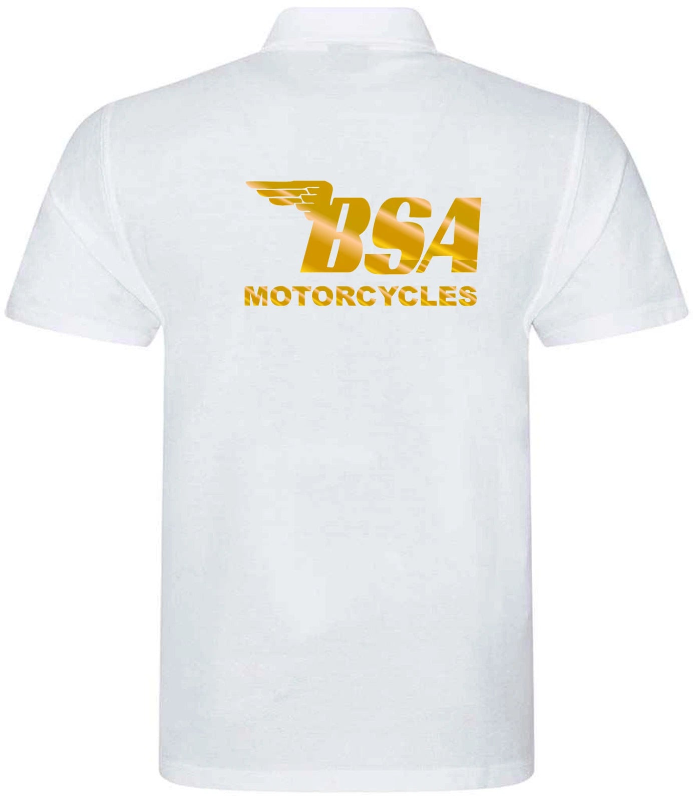 Customisable Retro Vintage Classic BSA Motorcycle Premium Quality Poloshirt