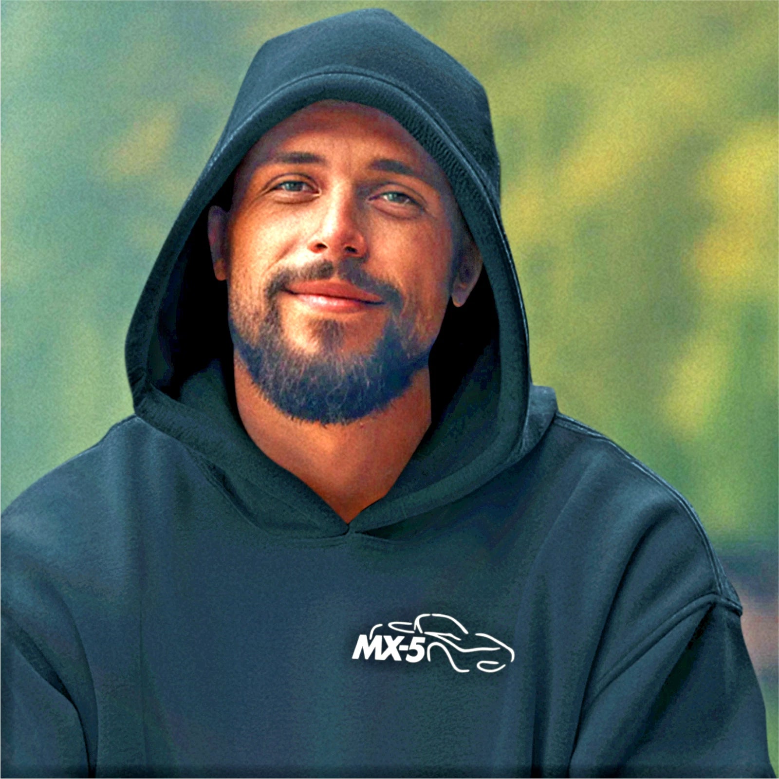 Retro Vintage Classic MX-5 Unique Design Sports Car Quality Hooded Sweatshirt