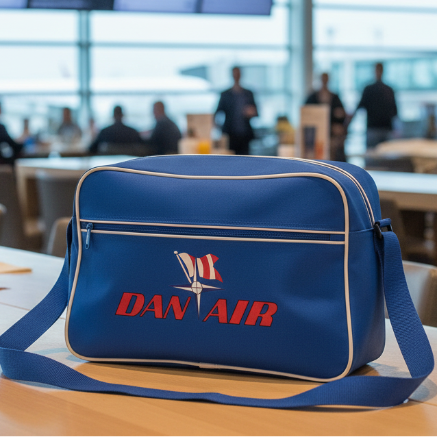 Signature Apparel - new-customiseable-retro-vintage-design-danair-airline-flight-travel-shoulder-bag