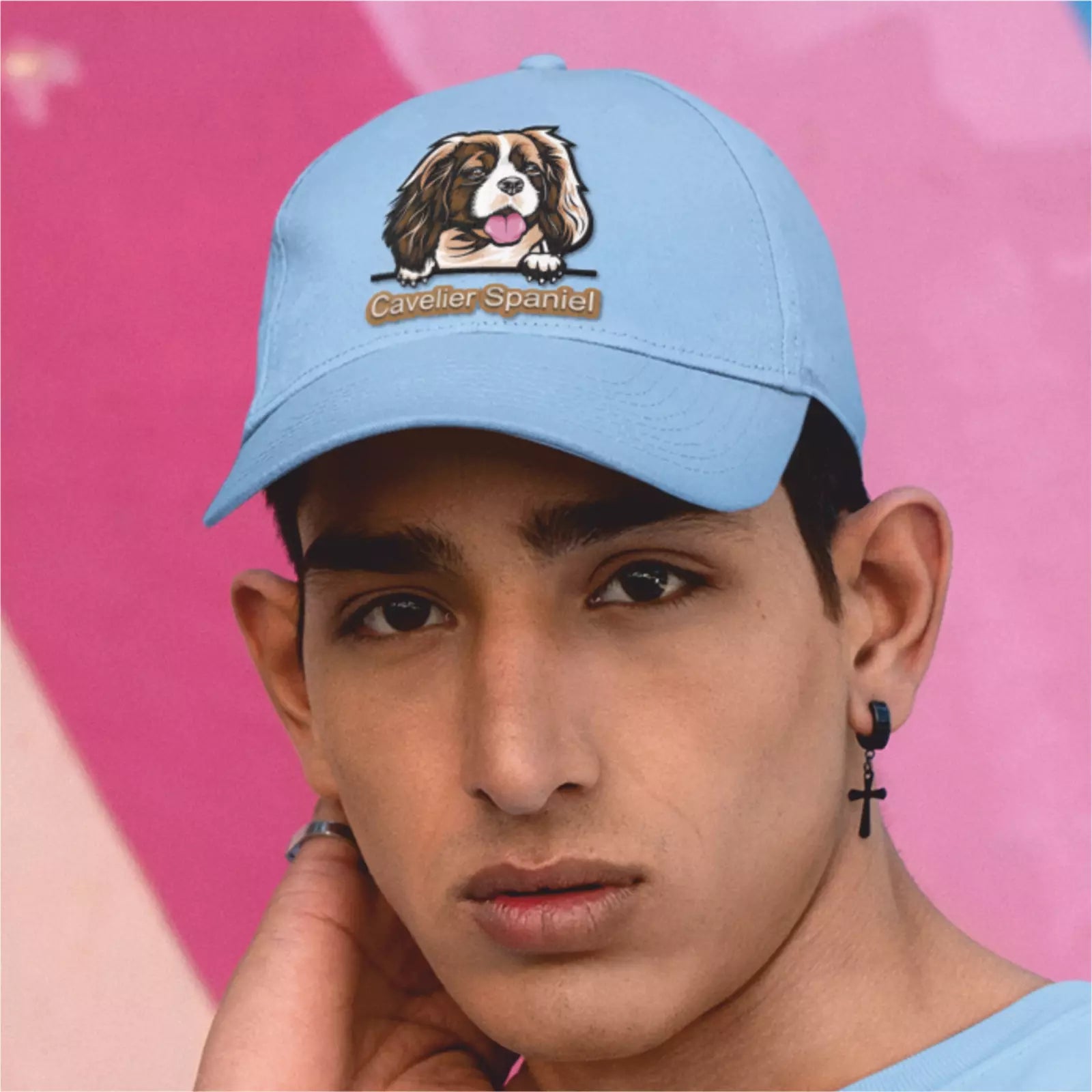 Choose from 100 Breeds  Illustration Custom Canine Dog Personalised Baseball Cap