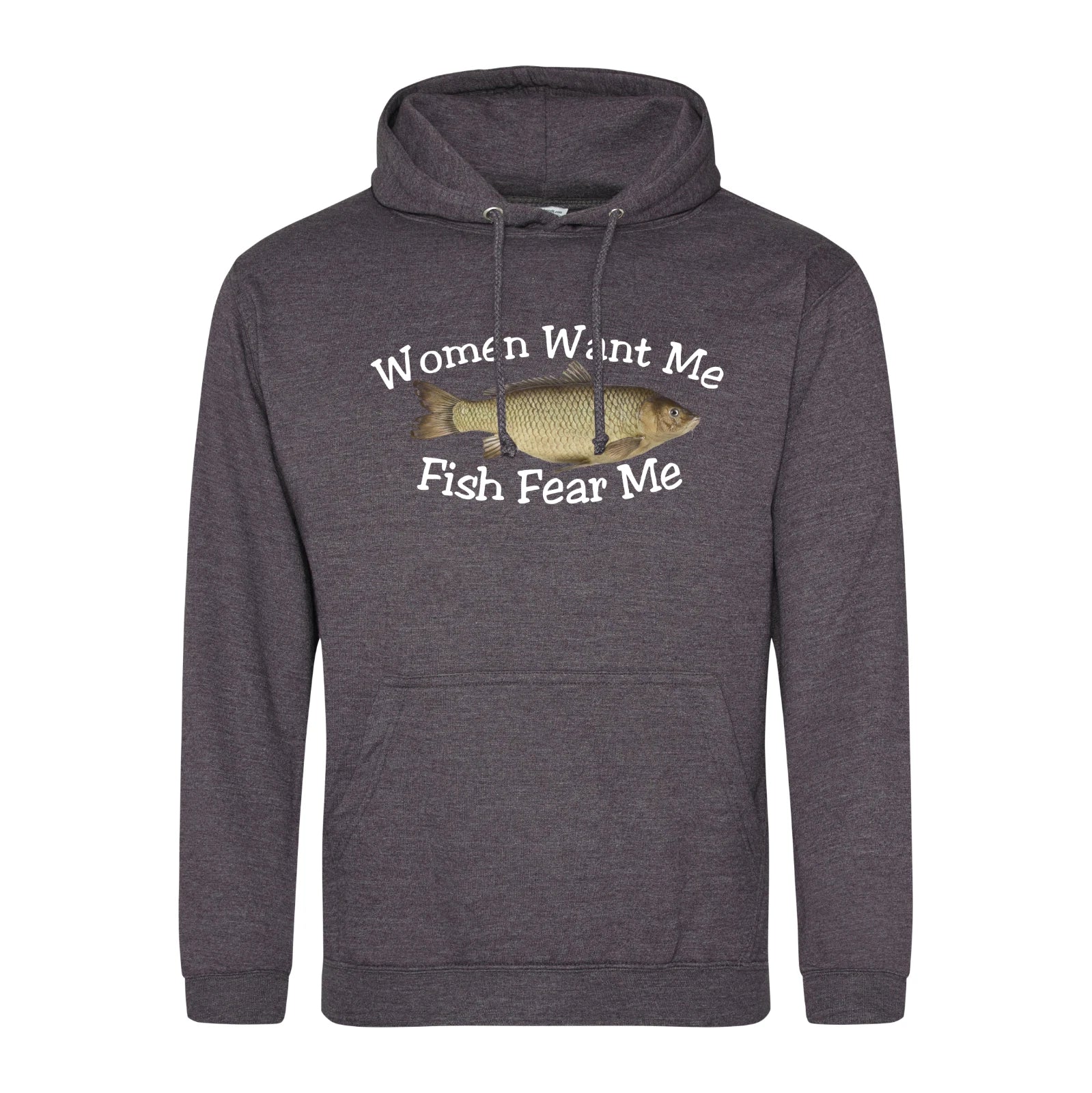 Humorous Fishing Angling Women Want Me Fish Fear Me Quality Hooded Sweatshirt