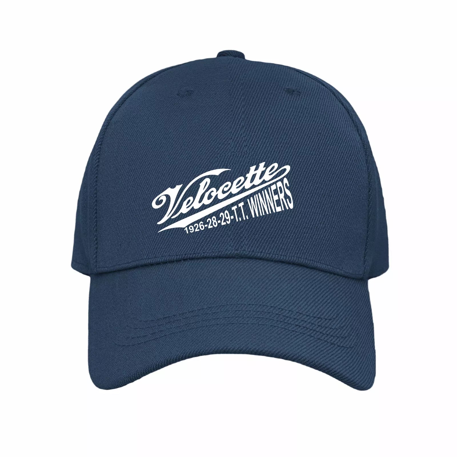 Vintage Classic English Marque Velocette TT  Motorcycle Logo Biker Baseball Cap