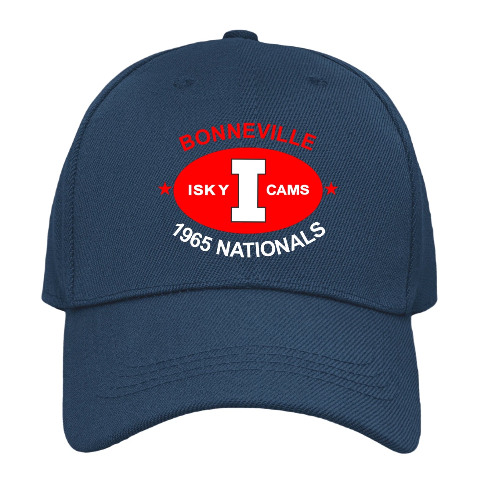 Retro Classic 1965 iSKY Cams Bonneville Flats Motorcycle Logo Biker Baseball Cap