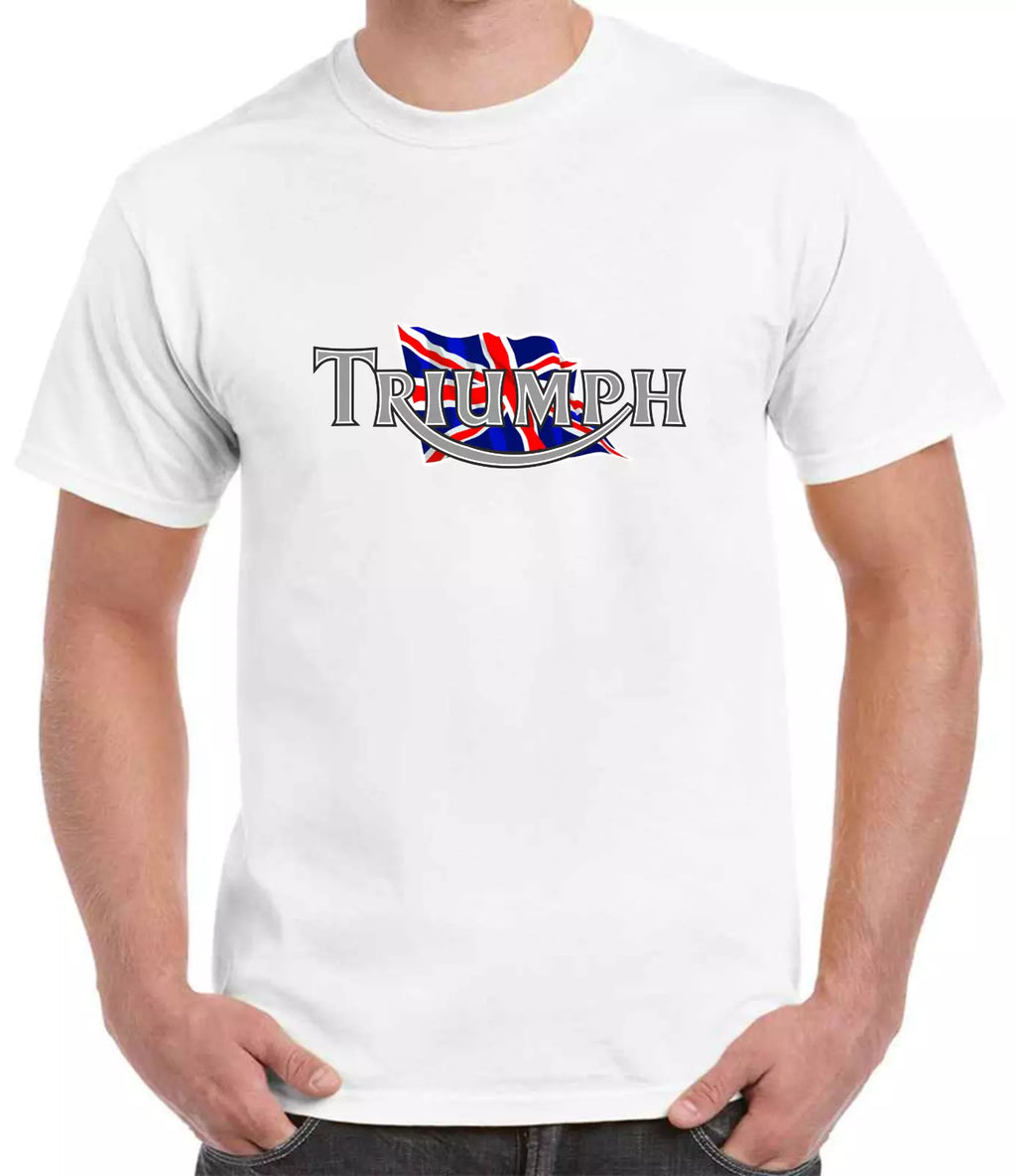 Customisable Retro Vintage English Classic Triumph Logo Premium Biker T-shirt