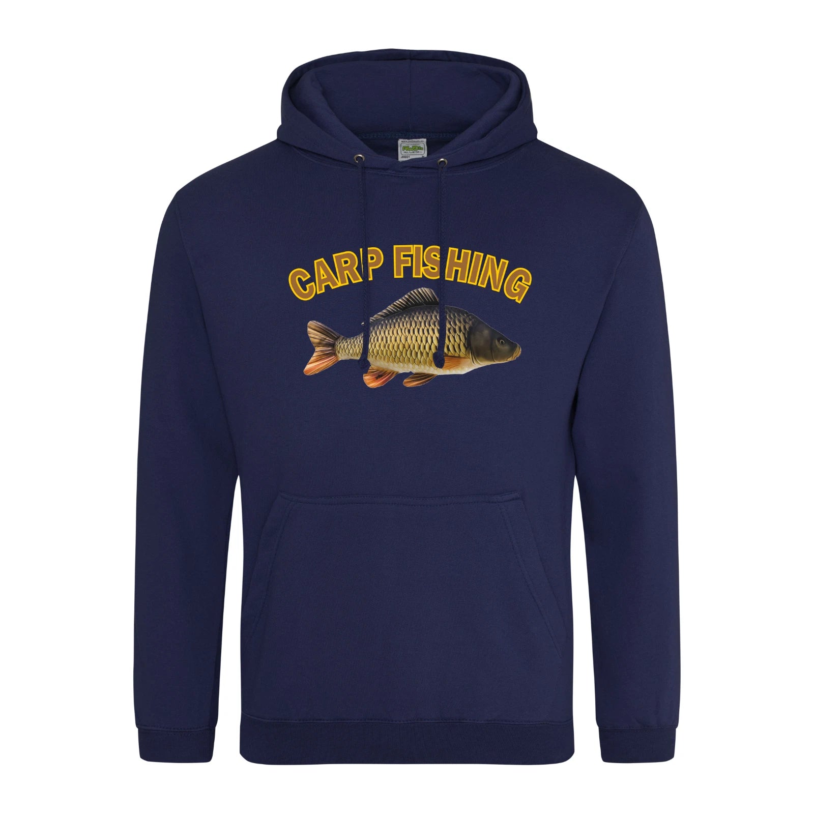 Humorous Fishing Angling Carp Fishing Image Premium Quality Hooded Sweatshirt