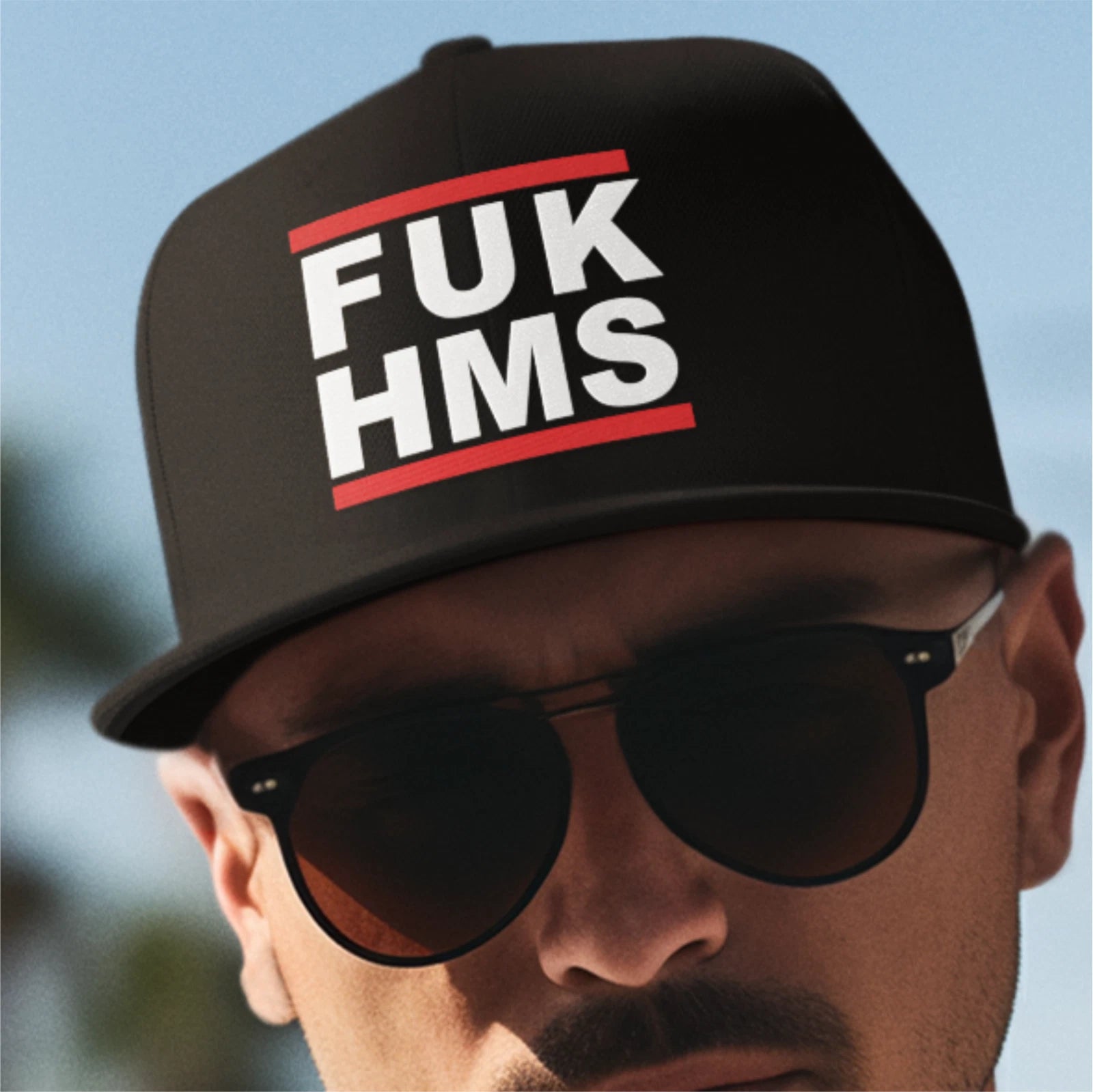 FUK - HMS Anti Terrorism Anti Hamas Message Premium Quality Baseball Cap